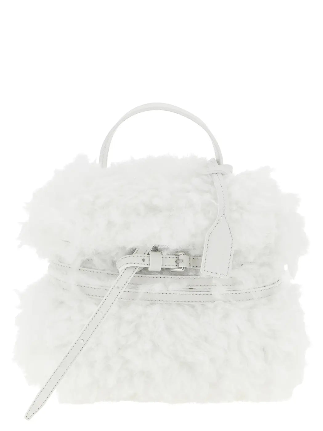 Women’s Moschino White Leather Handbag