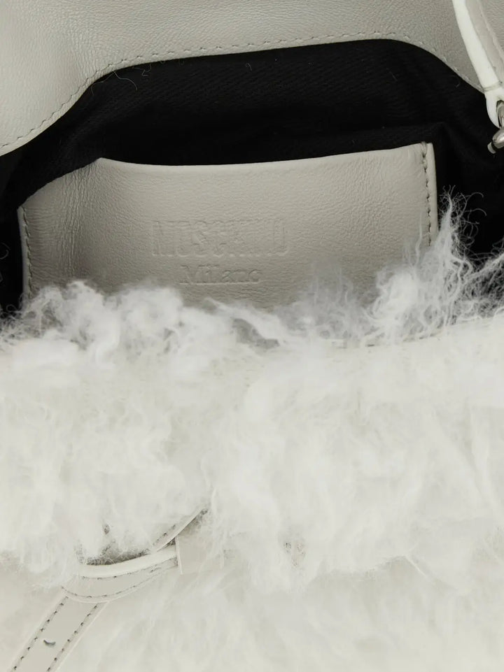 Women’s Moschino White Leather Handbag
