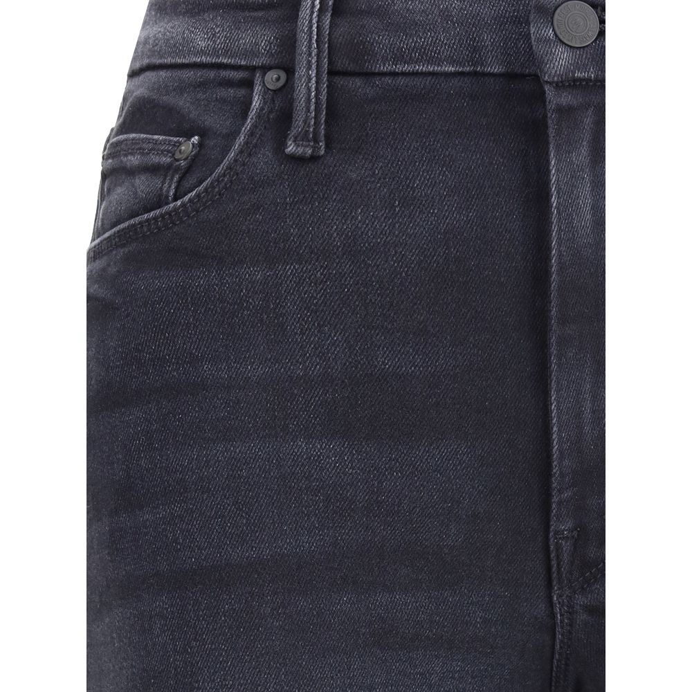 Mother Denim Black Cotton Jeans