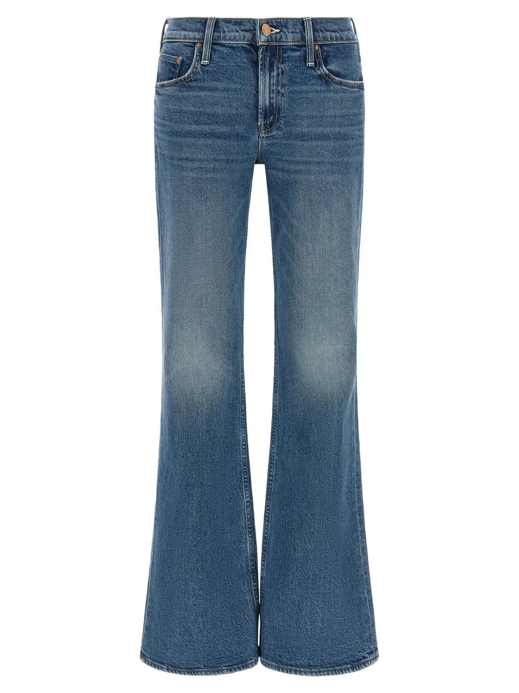 Mother Denim Blue Cotton Bootcut Jeans