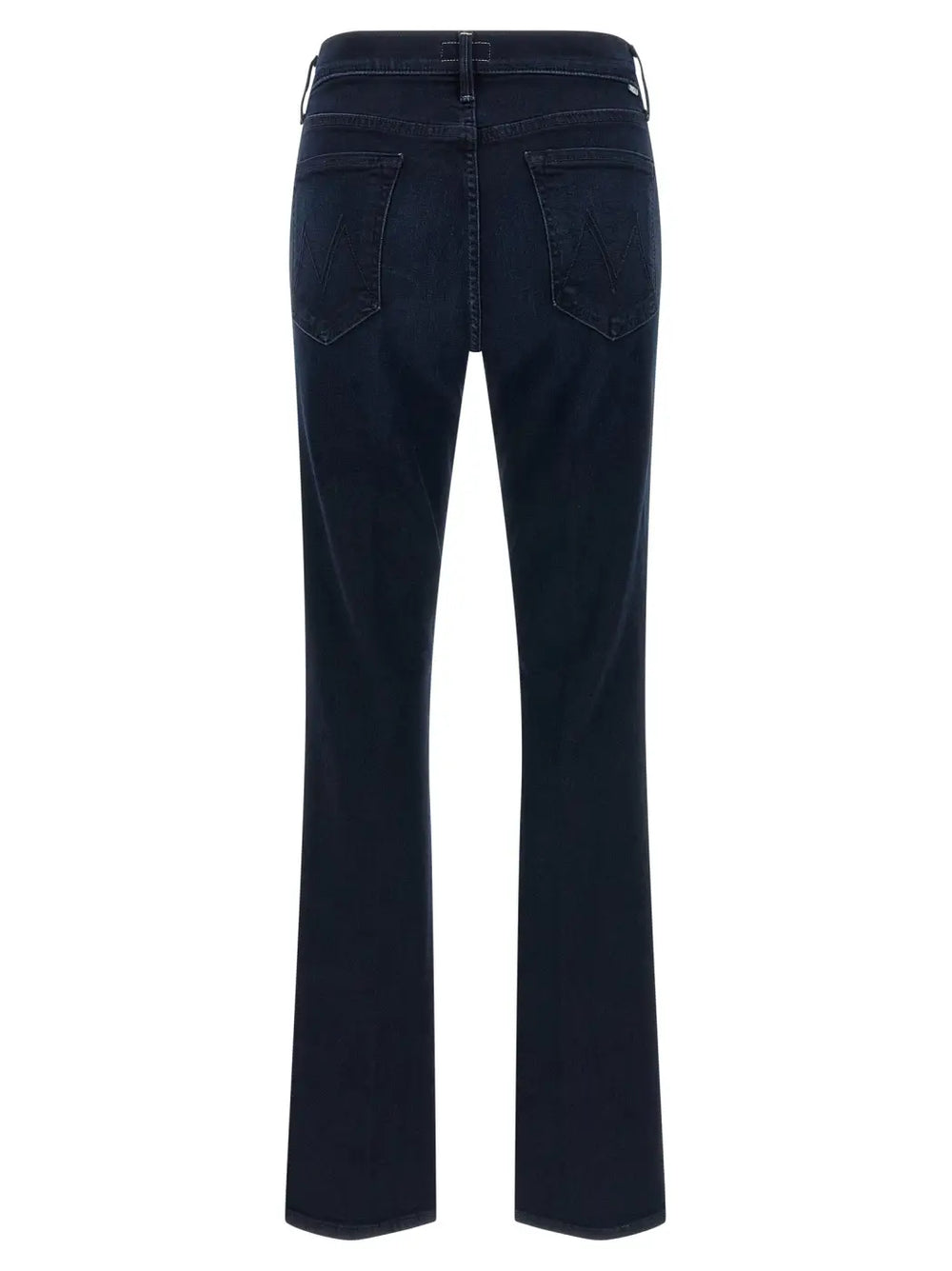 Mother Denim Blue Cotton Flared Jeans
