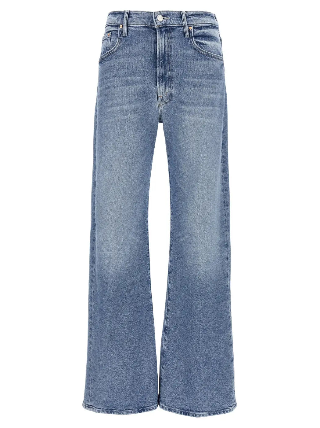 Mother Denim Blue Cotton High-waisted Jean