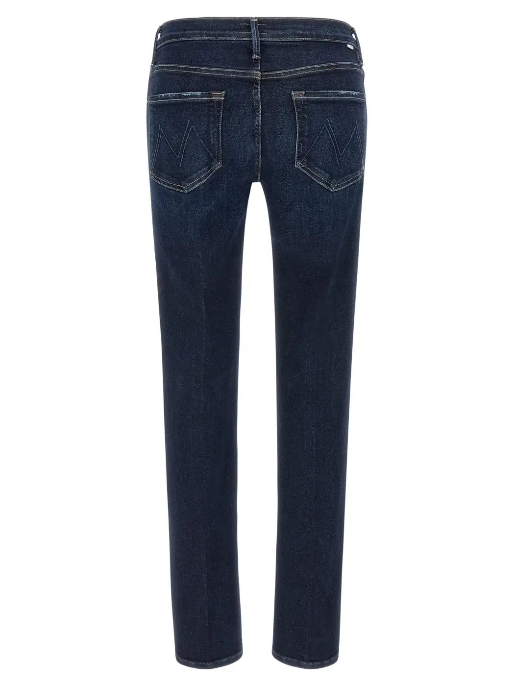 Mother Denim Blue Cotton Straight-leg Jeans