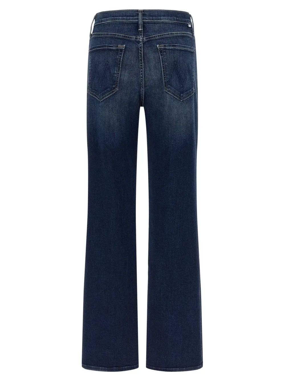 Mother Denim Blue Cotton Straight-leg Jeans
