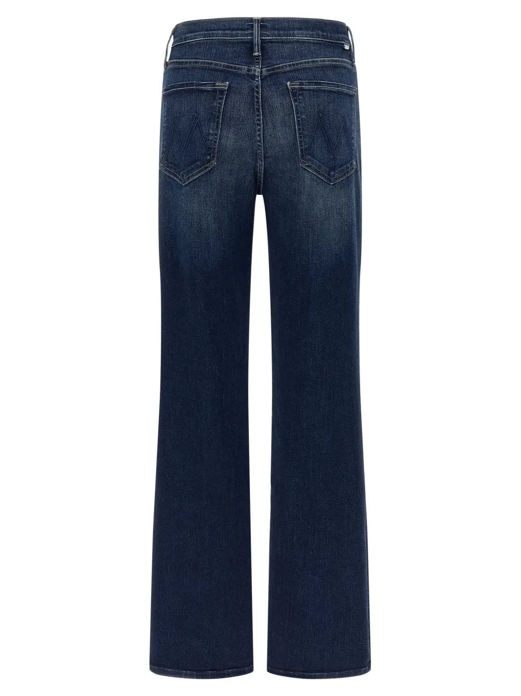 Mother Denim Blue Cotton Straight-leg Jeans