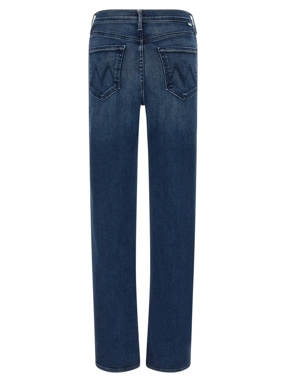 Mother Denim Blue Cotton Straight-leg Jeans