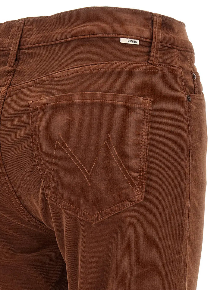 Mother Denim Brown Cotton Flared Pants