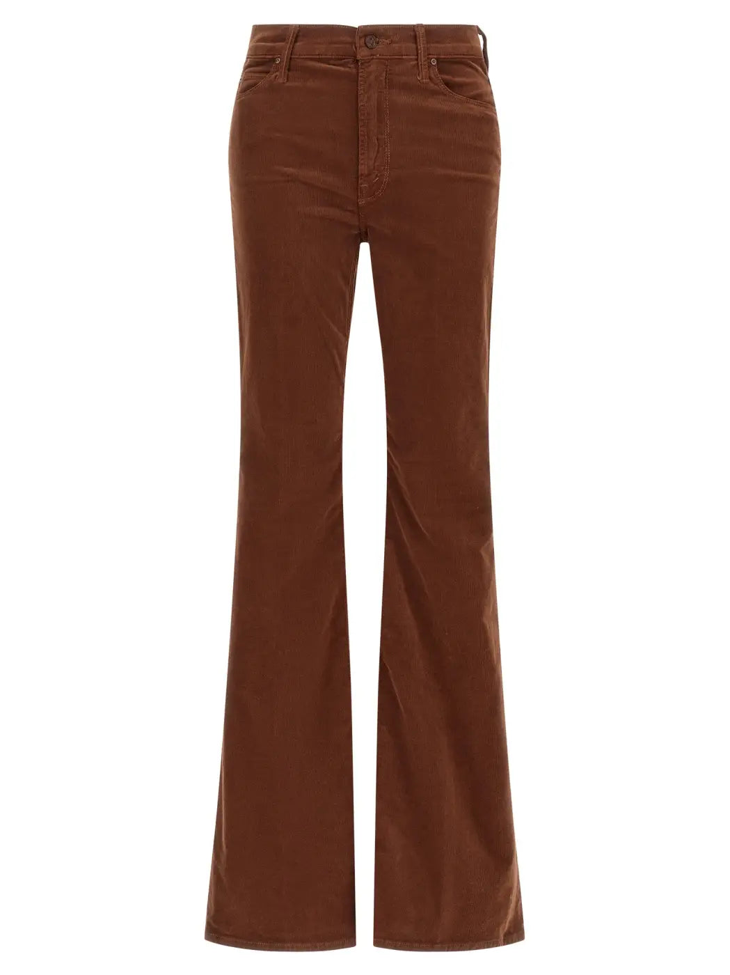 Mother Denim Brown Cotton Flared Pants