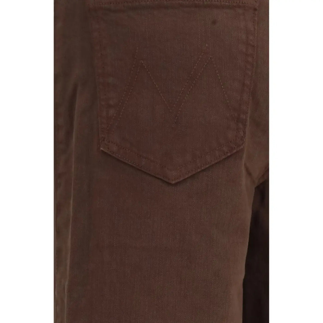 Mother Denim Brown Cotton Jeans