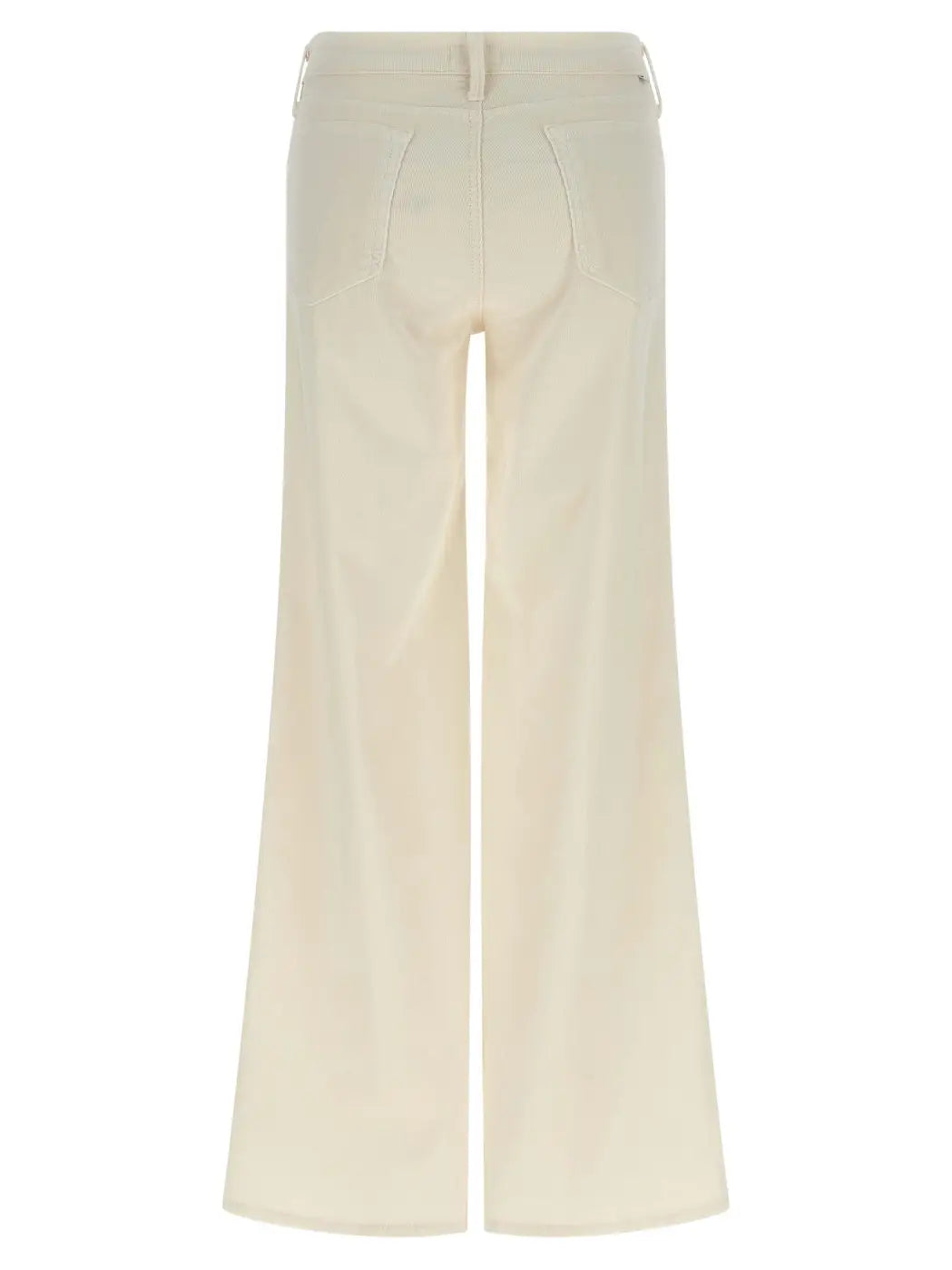 Mother Denim White Cotton Flared Pants