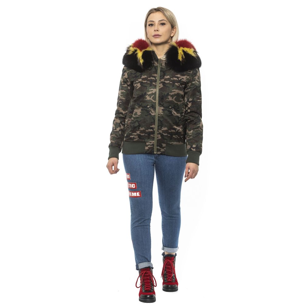 Mr&amp;Mrs Italy Bomber Jackets - Army Polyamide Women Jacket
