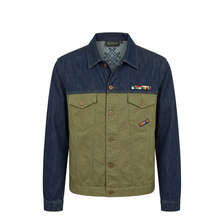 Mr&amp;mrs Italy Blue Cotton Mens Jacket