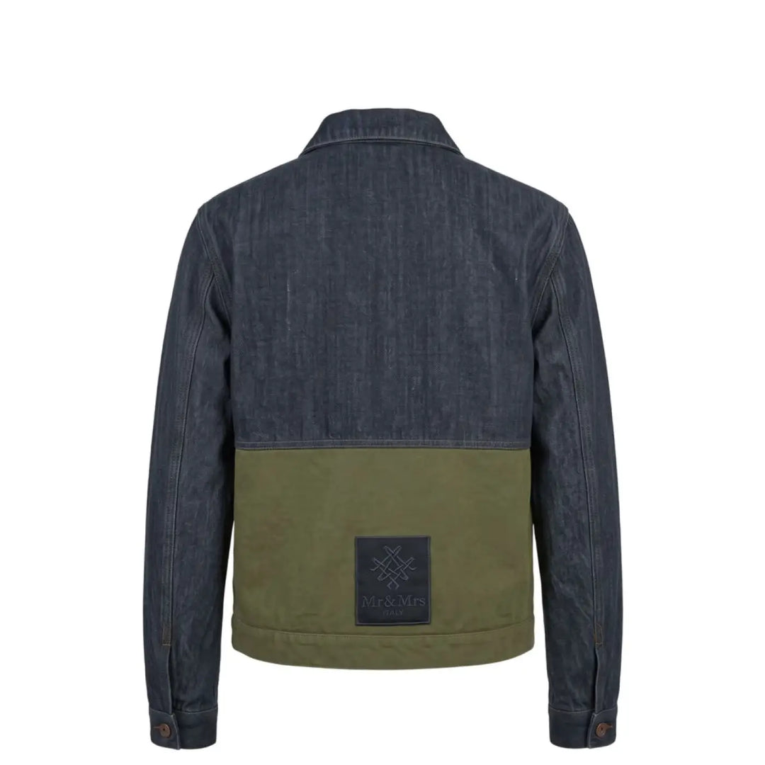 Mr&amp;mrs Italy Blue Cotton Mens Jacket
