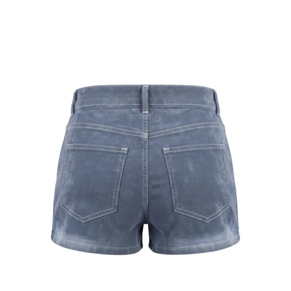 Mr&mrs Italy Blue Cotton Women Shorts