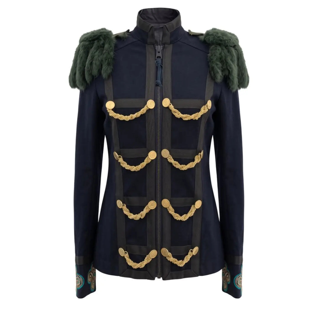 Mr&mrs Italy Blue Cotton Women’s Jacket