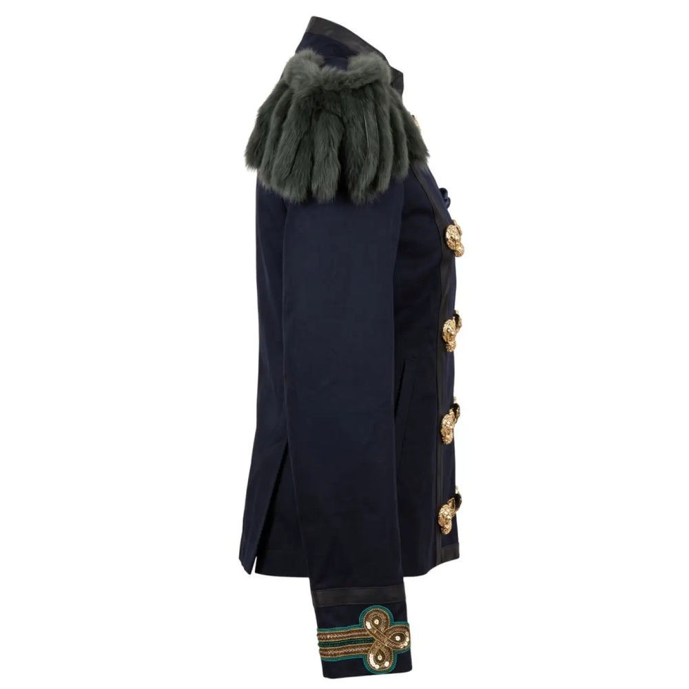 Mr&mrs Italy Blue Cotton Women’s Jacket