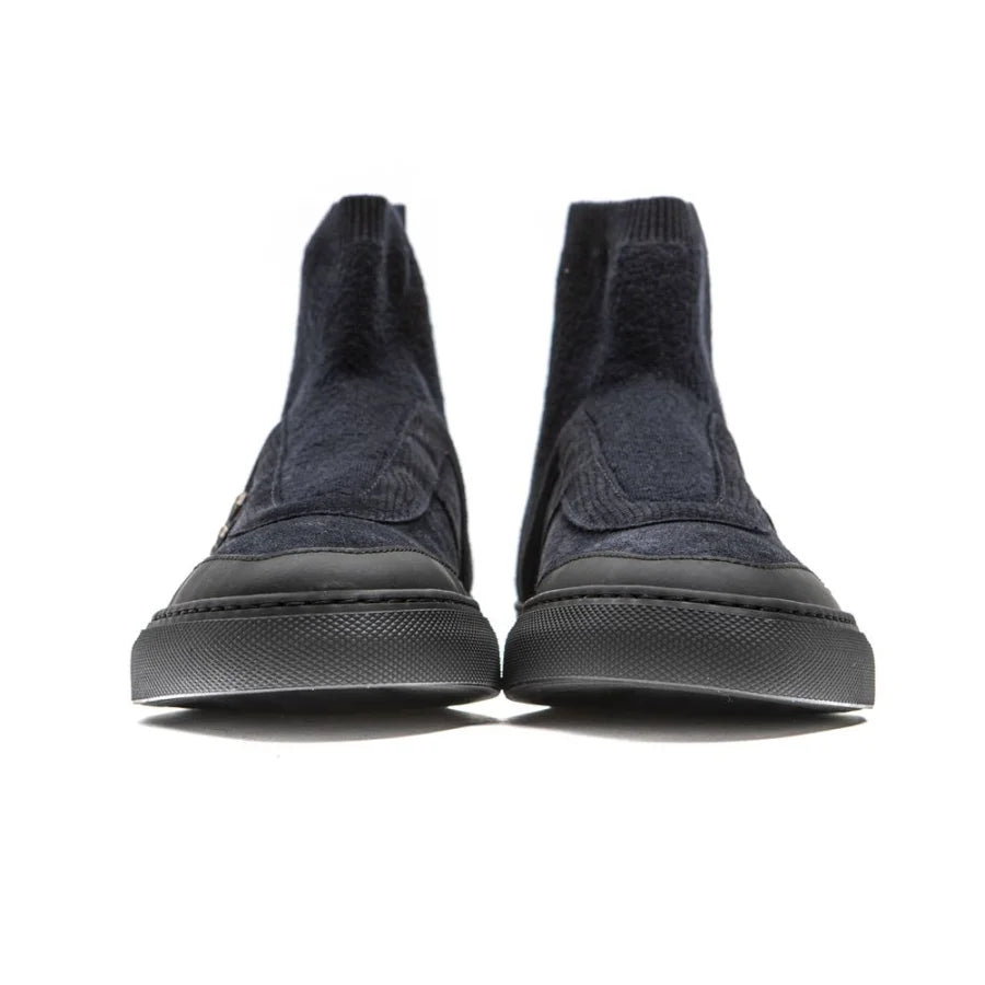 Mr&amp;Mrs Italy Blue Leather Womens Ankle Boot