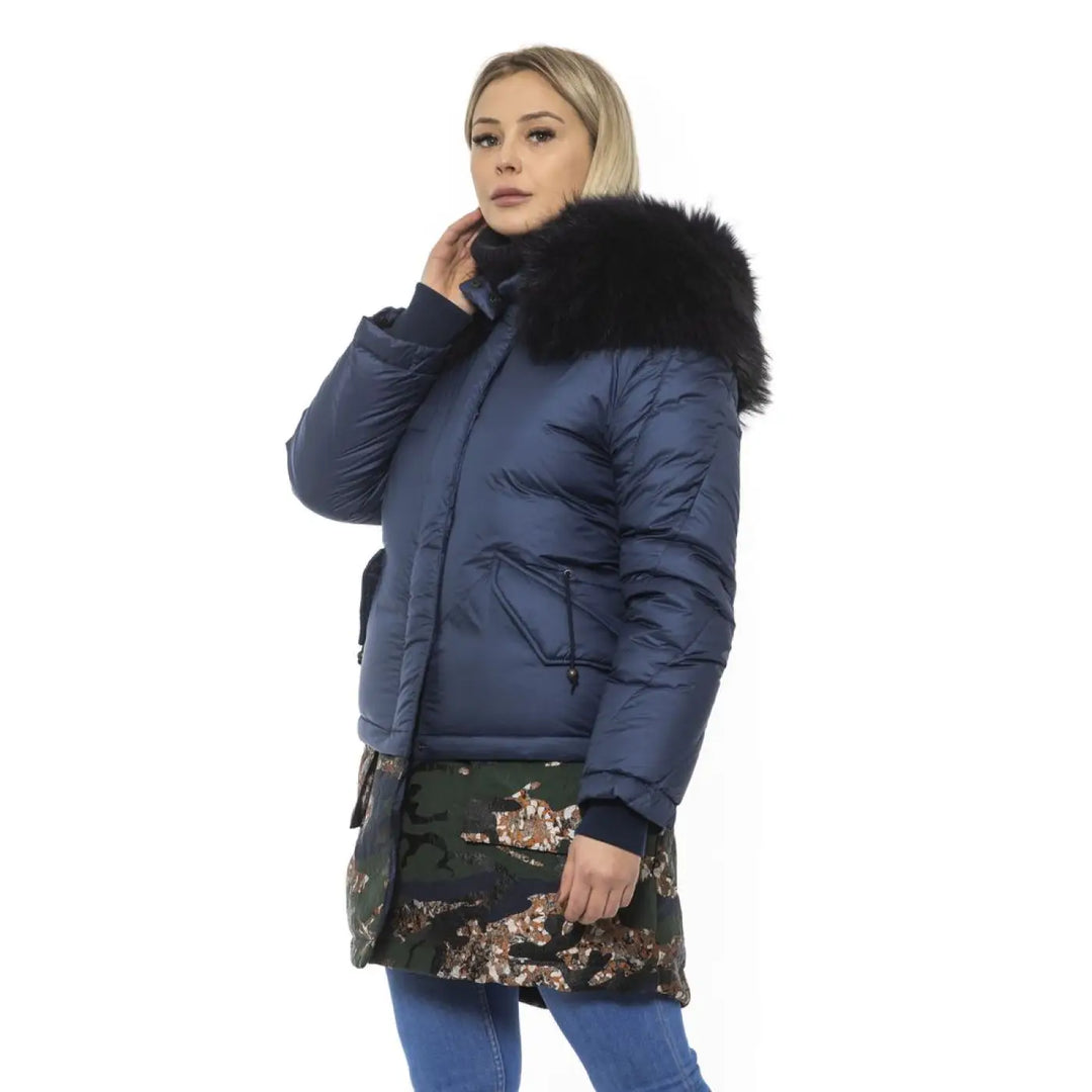 Mr&amp;mrs Italy Blue Polyester Women’s Jacket