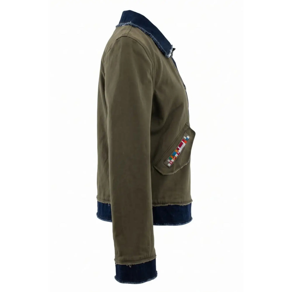Mr&mrs Italy Green Cotton Women’s Jacket