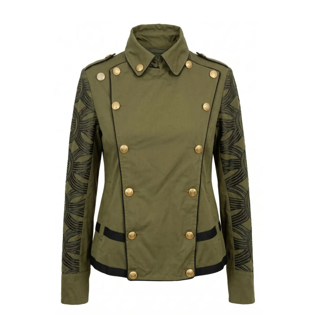 Mr&mrs Italy Green Cotton Women’s Jacket