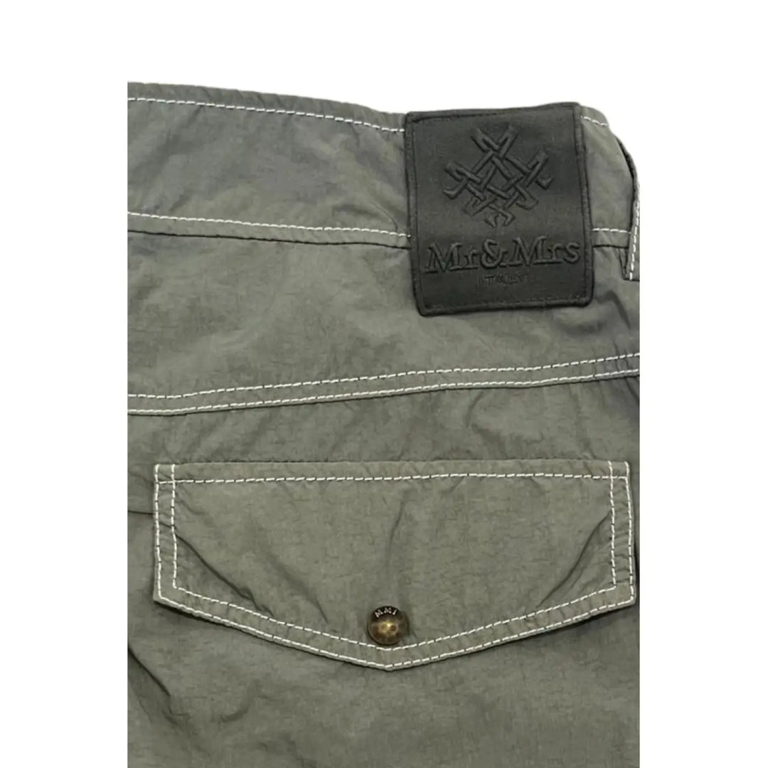 Men’s Mr&amp;mrs Italy Green Fabric Men Pant