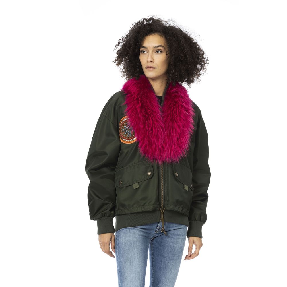 Mr&amp;Mrs Italy Bomber Jackets - Green Polyamide Women Jacket