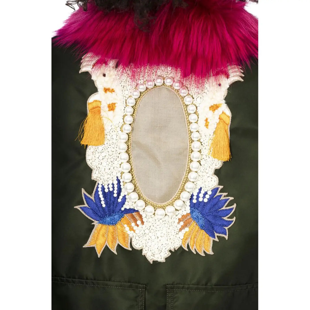 Mr&amp;Mrs Italy Green Polyamide Women Bomber Jacket