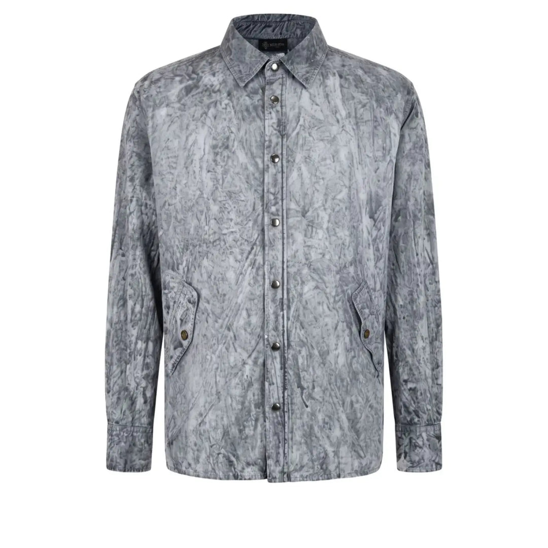Mr&mrs Italy Grey Viscose Men Shirt