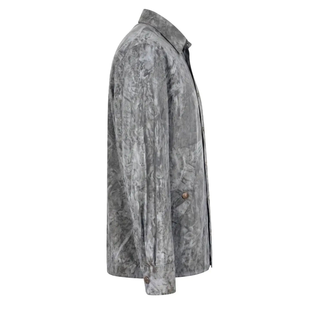 Mr&amp;mrs Italy Grey Viscose Men Shirt