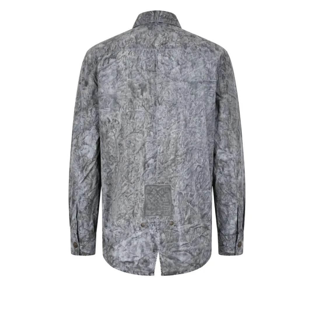 Mr&amp;mrs Italy Grey Viscose Men Shirt