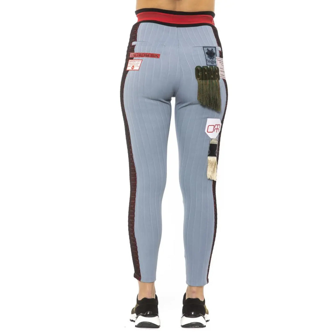 Mr&amp;Mrs Italy Light Blue Cotton Women Leggings