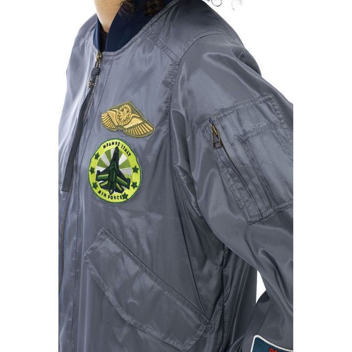 Mr&amp;Mrs Italy Bomber Jackets - Light Blue Polyamide Women Jacket