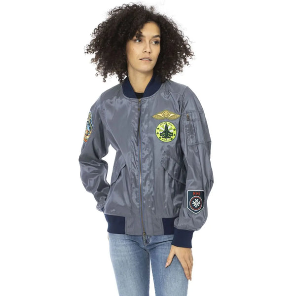 Mr&Mrs Italy Light Blue Polyamide Women Jacket