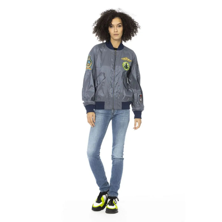Mr&amp;Mrs Italy Light Blue Polyamide Women Jacket