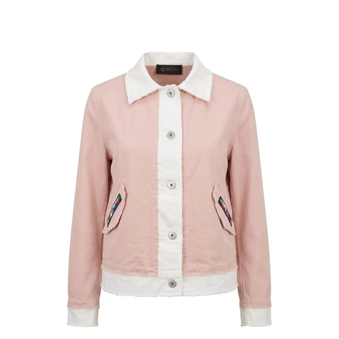 Mr&mrs Italy Pink Cotton Women’s Jacket