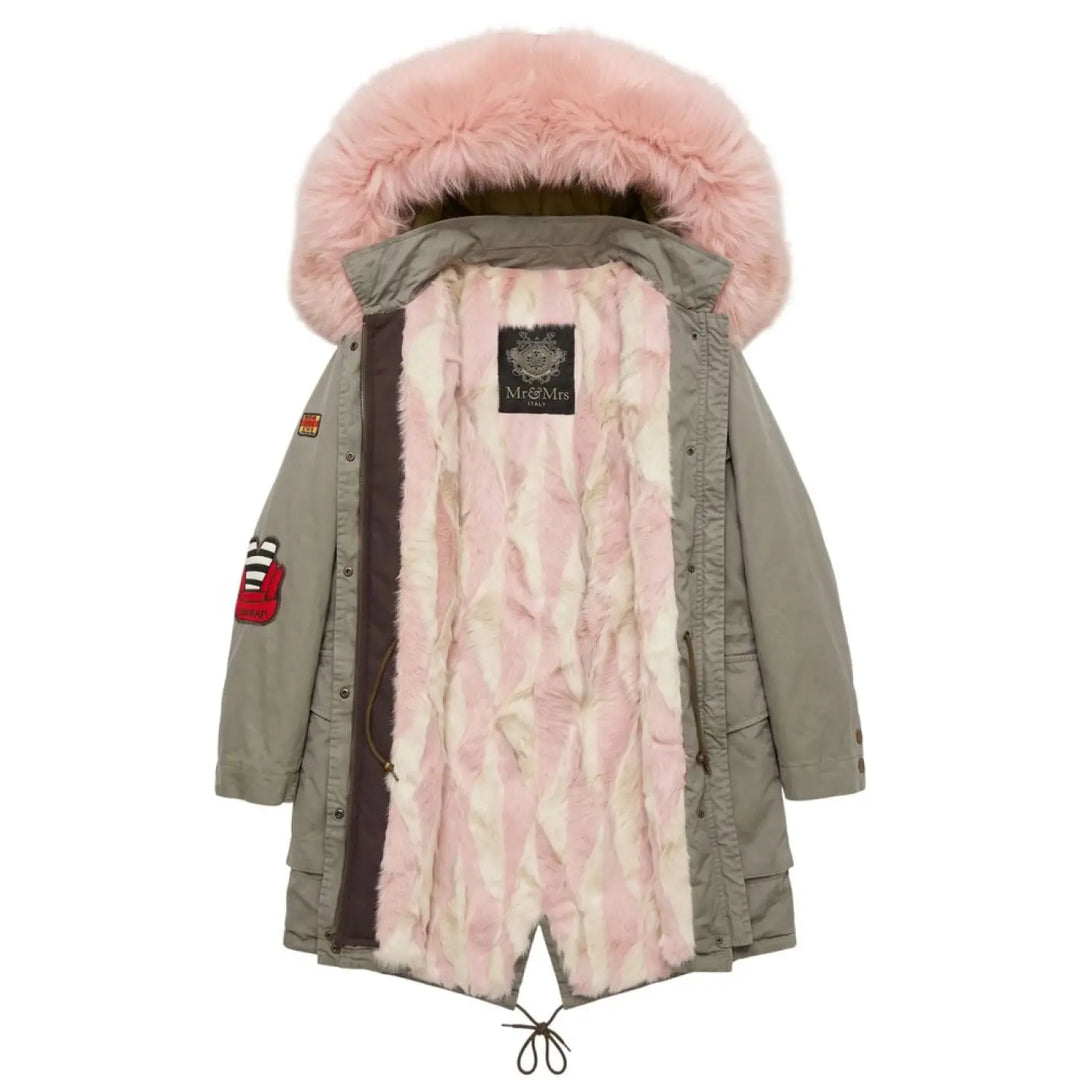 Mr&amp;mrs Italy Pink Cotton Women’s Jacket