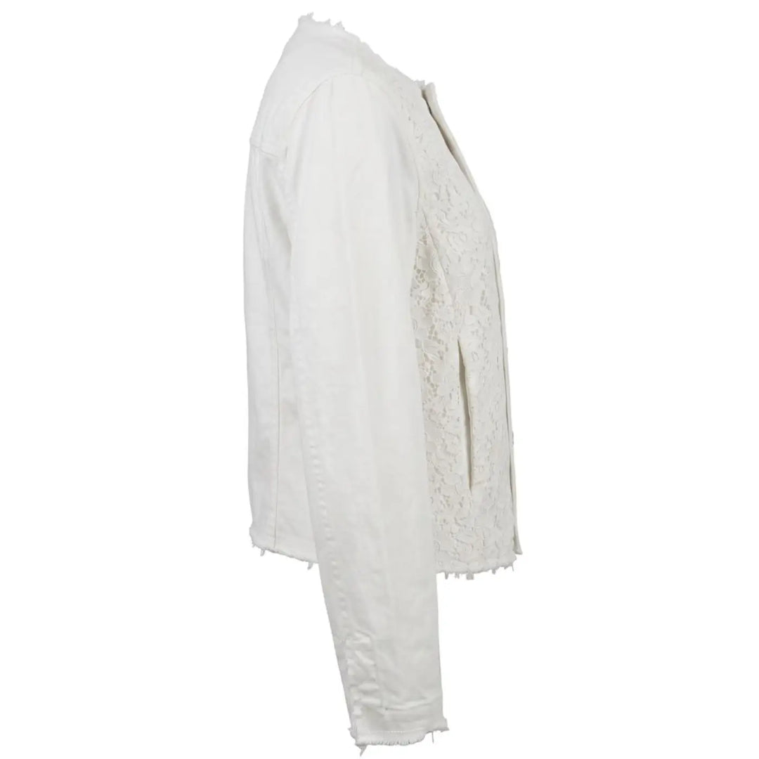 Mr&amp;mrs Italy White Cotton Women Jacket