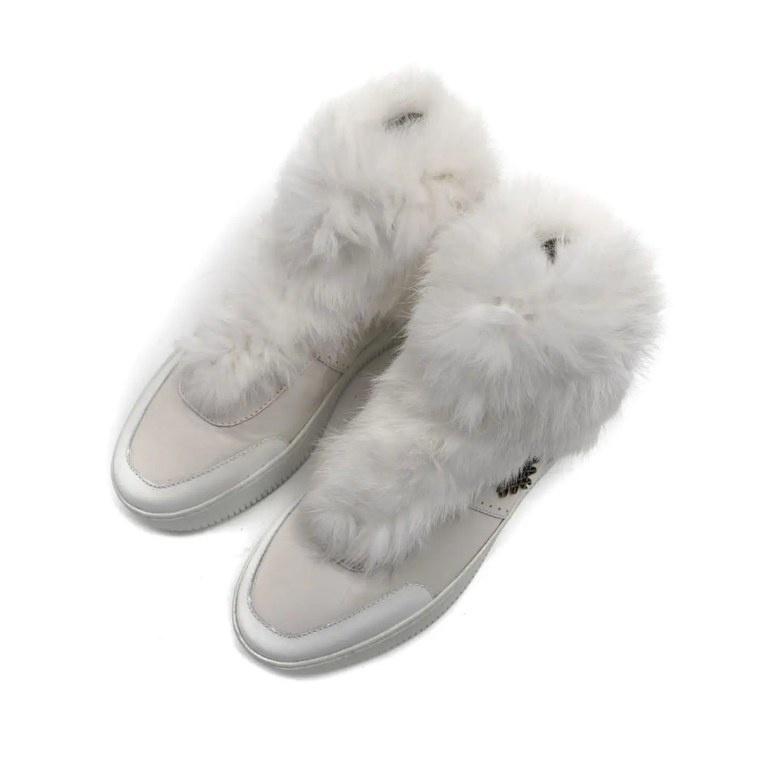 Mr&amp;Mrs Italy White Cotton Women Sneaker