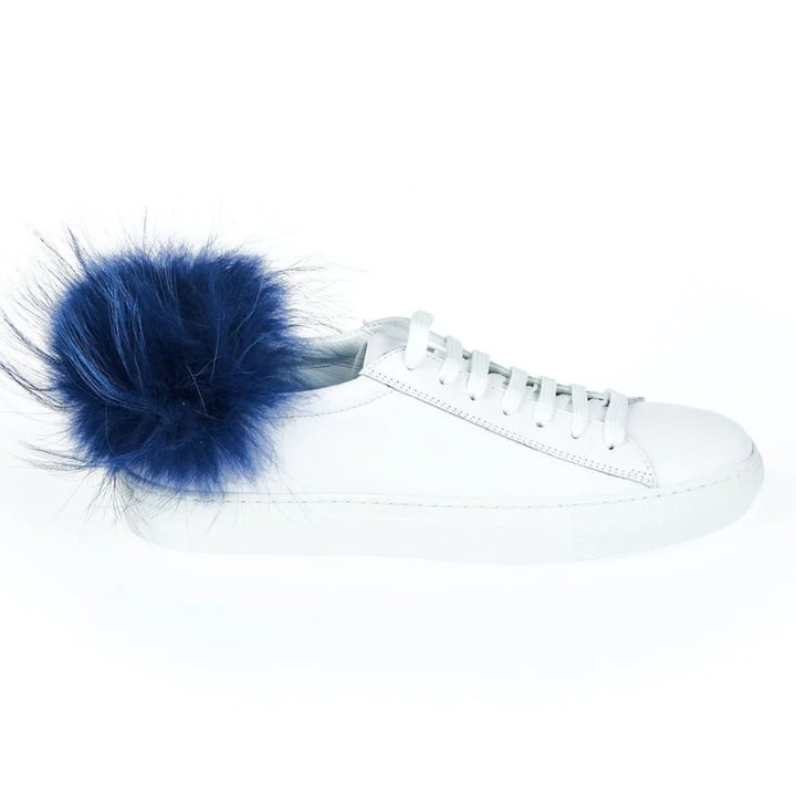 Mr&amp;Mrs Italy White Lamb Leather Women Sneaker