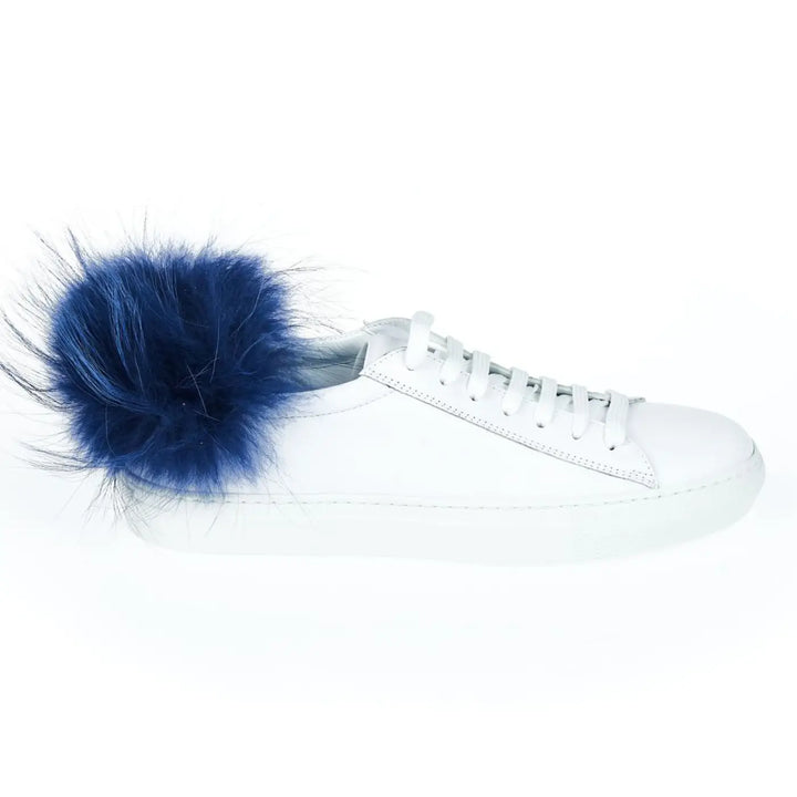 Mr&amp;Mrs Italy White Lamb Leather Women Sneaker