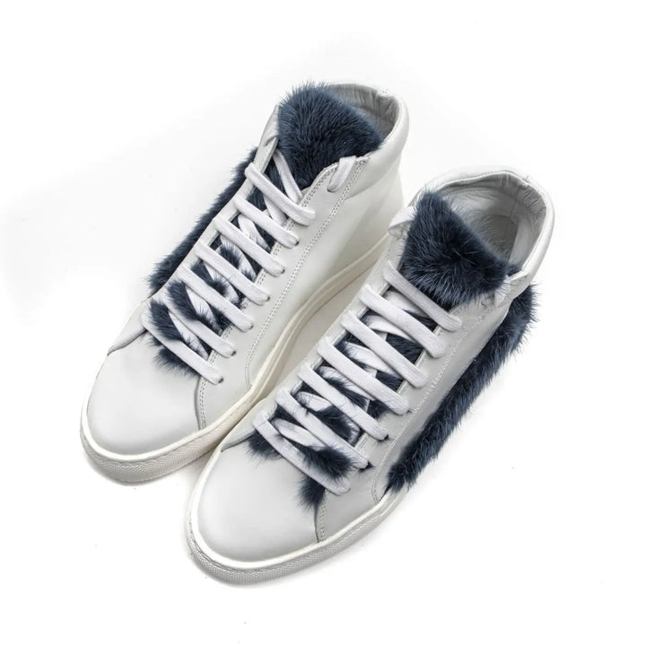 Mr&amp;Mrs Italy White Leather Women Sneaker