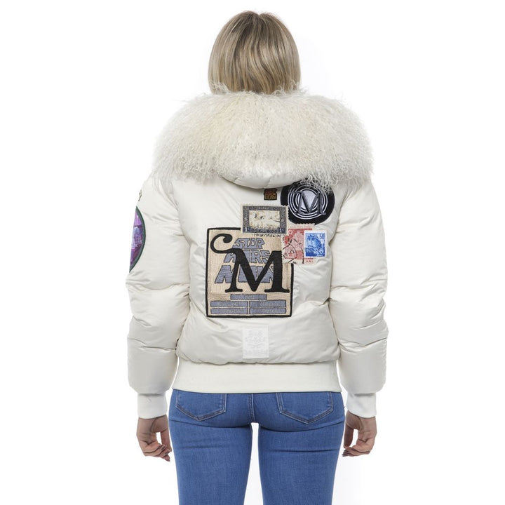 Mr&amp;Mrs Italy Bomber Jackets - White Polyester Women Jacket