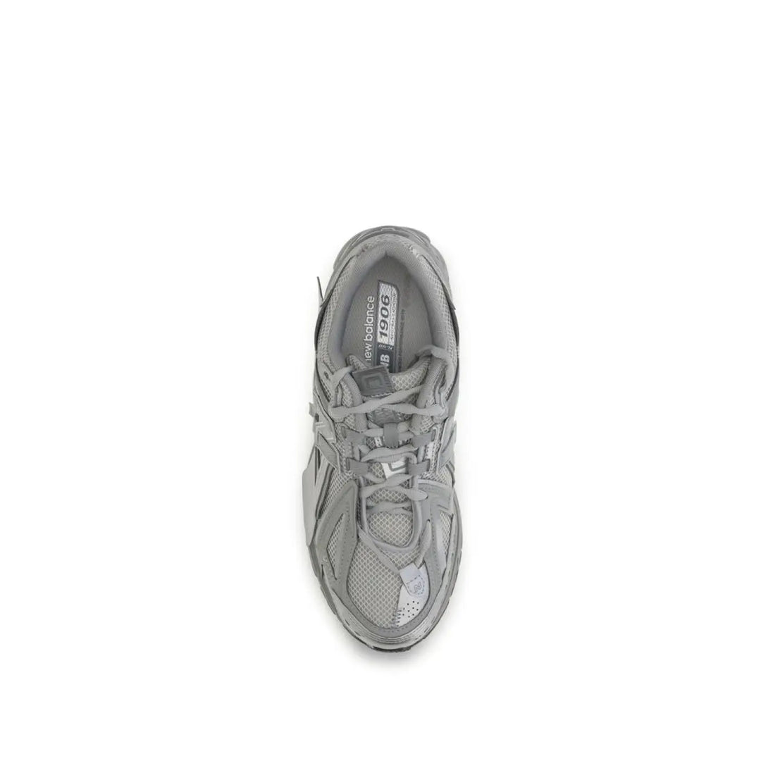New Balance Gray Fabric Athletic Sneakers