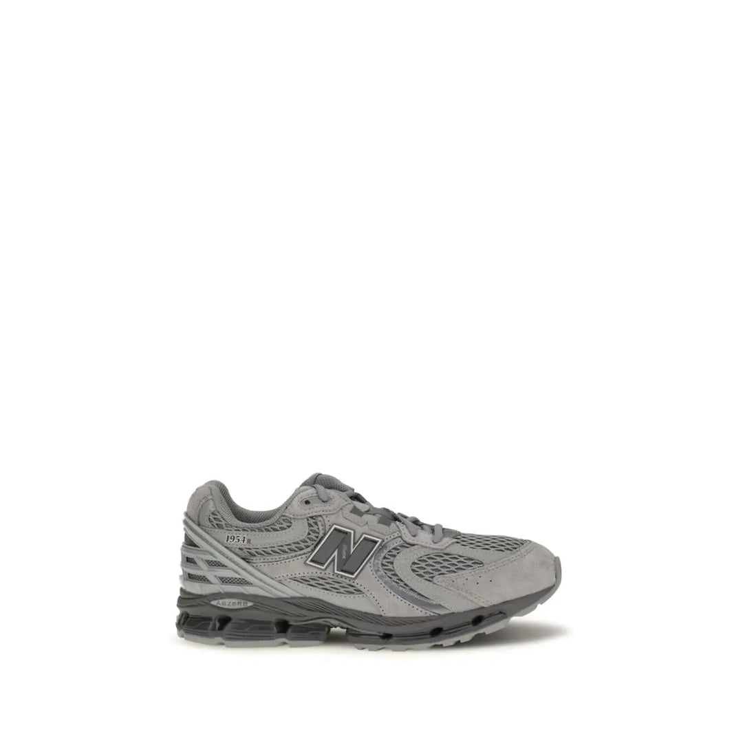 New Balance Gray Fabric Athletic Sneakers