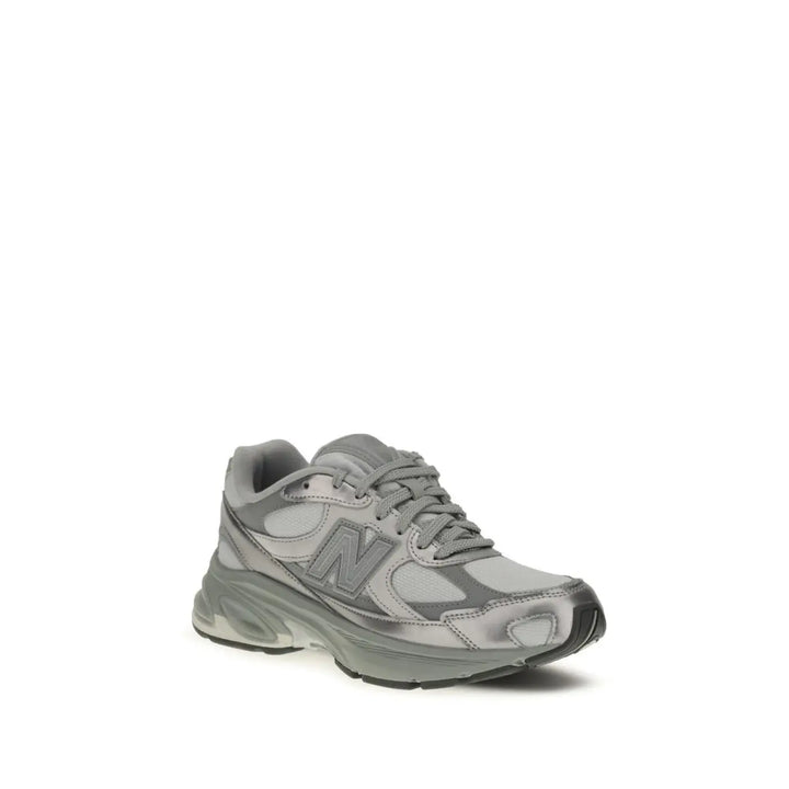 New Balance Gray Fabric Athletic Sneakers