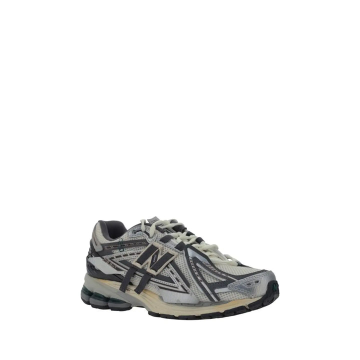 New Balance Silver Polyester Athletic Sneakers
