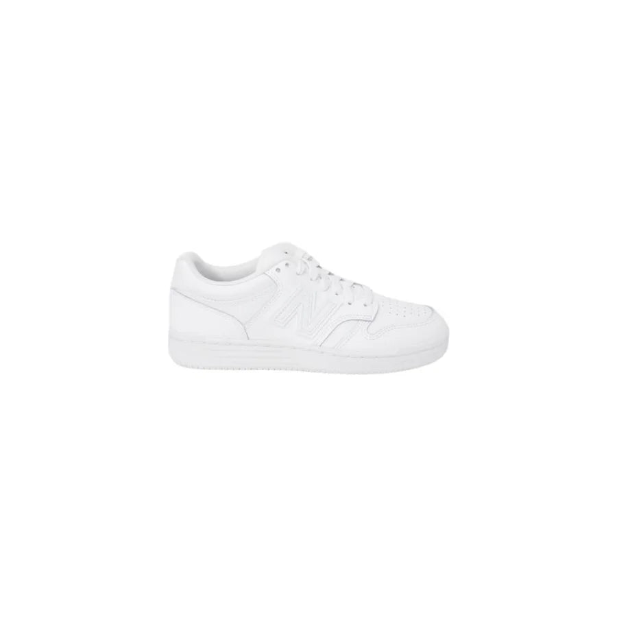 New Balance White Leather Athletic Sneakers