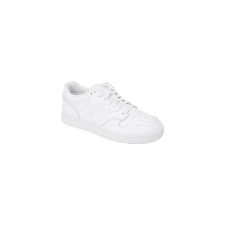 New Balance White Leather Athletic Sneakers