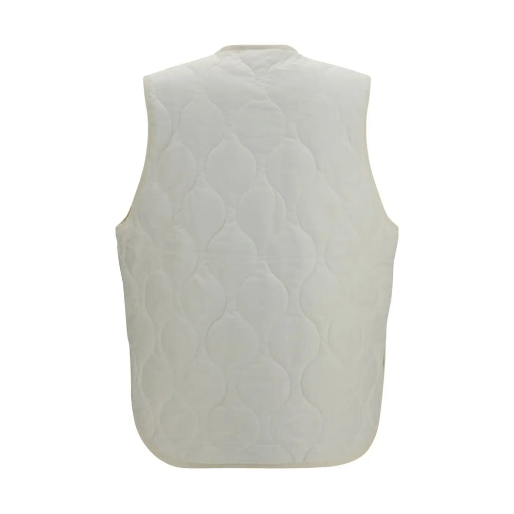 New Balance White Polyamide Sleeveless Jacket