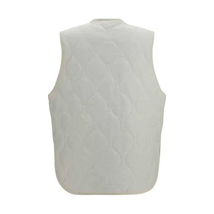 New Balance White Polyamide Sleeveless Jacket